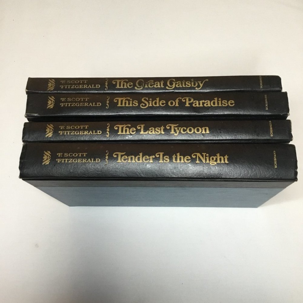 F. Scott Fitzgerald Hardback Book Set of Four Novels 50s Scribner Reprints